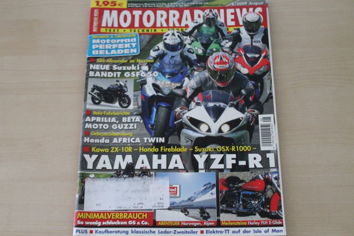 Deckblatt Motorrad News (08/2009)